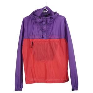 Patagonia Vintage Jacket Men S Red Purple Nylon Lightweight Hooded Pullover
